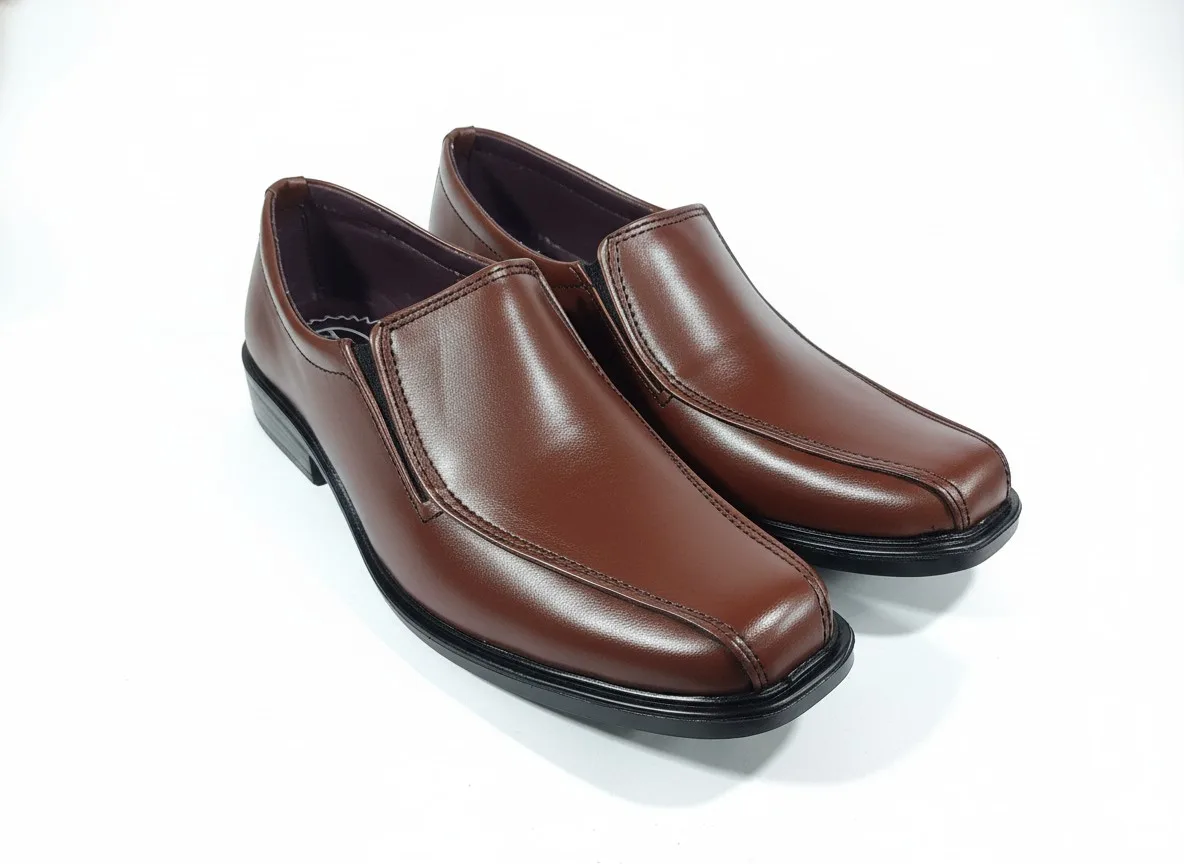 Classic Brown Slip-On Formal Shoes for Men