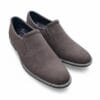 men brown slip-on loafers