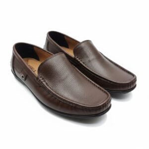 Classic Brown Genuine Leather Loafers for Men