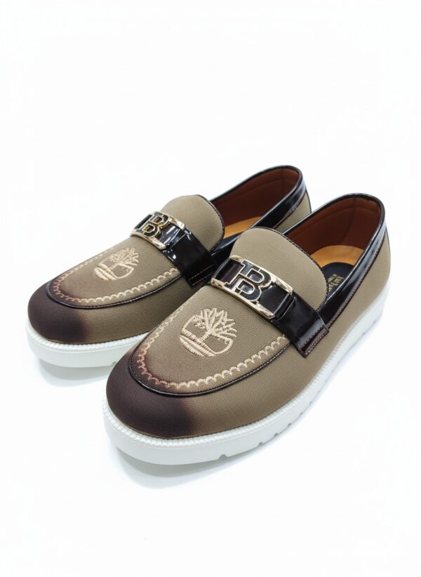 Classic Monogram Loafers – Coffee Brown Edition - Image 2