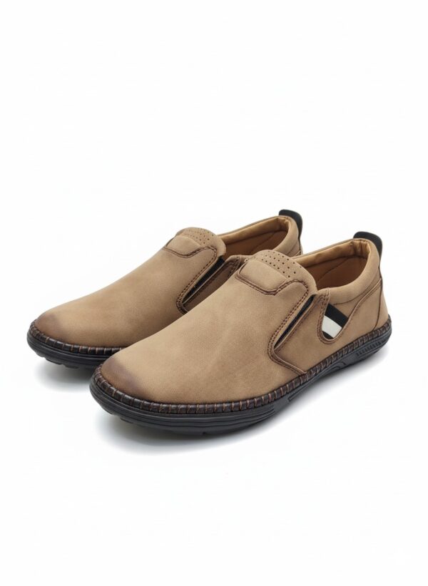 UrbanEase Men’s Slip-On Casual Loafers – Sandstone Brown - Image 2