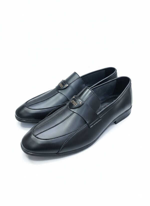 MIA Black Classic Loafers for Men - Image 2