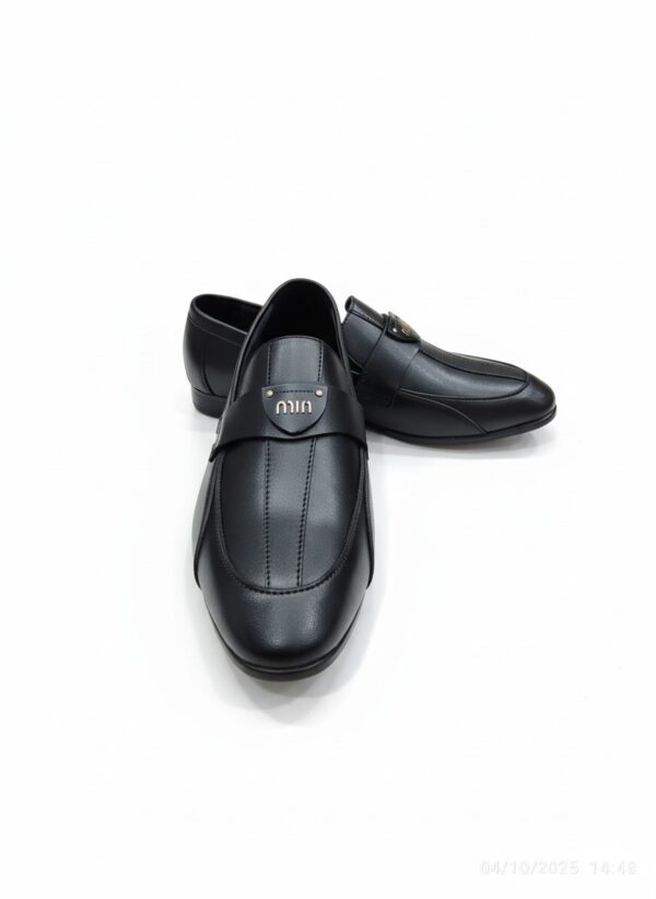 MIA Black Classic Loafers for Men - Image 3