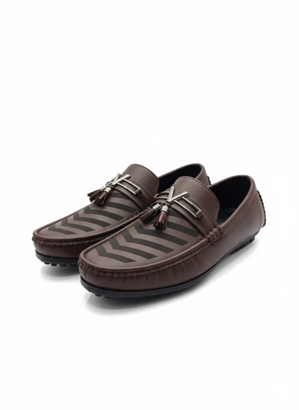 Chevron Classic Tassel Loafers – Luxe Edition - Image 3