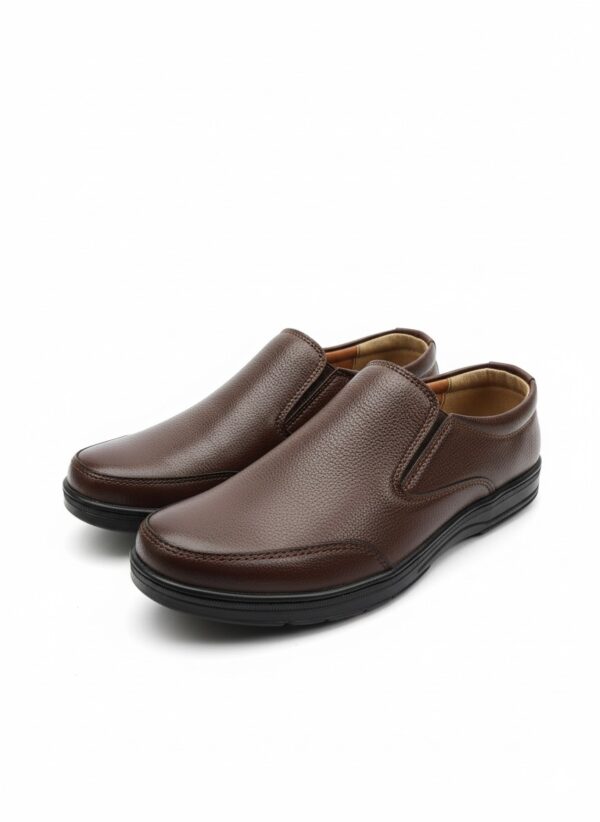 Men’s Classic Comfort Slip-On Shoes – Brown