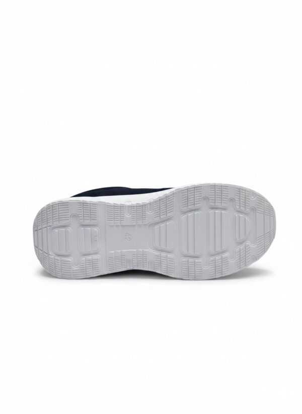 Navy Knit Slip-On Sports Sneakers - Image 4