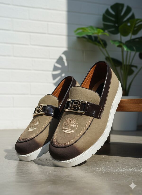 Classic Monogram Loafers – Coffee Brown Edition - Image 5