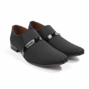 Zircon Black Slip-On Loafers – Formal Edition