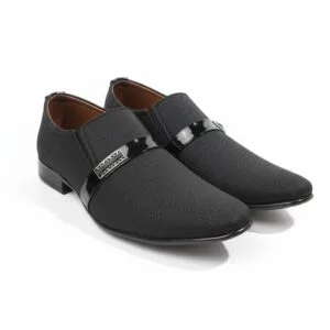 Zircon Black Slip-On Loafers – Formal Edition