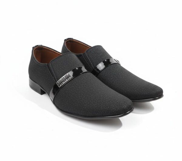 Zircon Black Slip-On Loafers – Formal Edition