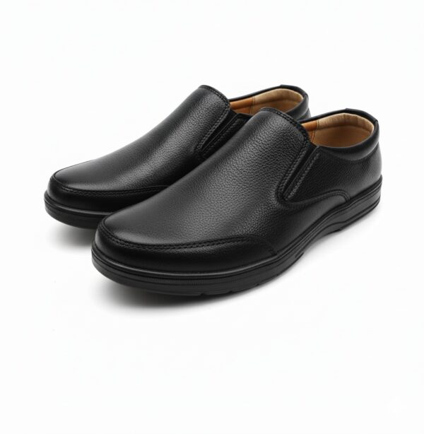 Men’s Classic Comfort Slip-On Shoes – Brown - Image 2