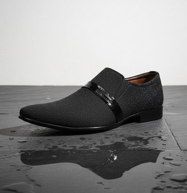 Zircon Black Slip-On Loafers – Formal Edition - Image 3